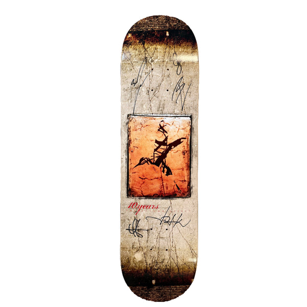 10 Years Signed The Autumn Effect 20th Anniversary Skateboard